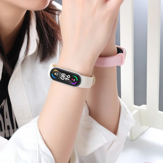 Silicone strap for 5 6 7 Xiaomi  Watch