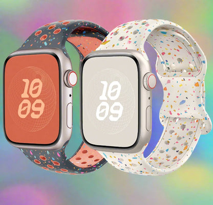 Soft Confetti Silicone Band for Apple watch