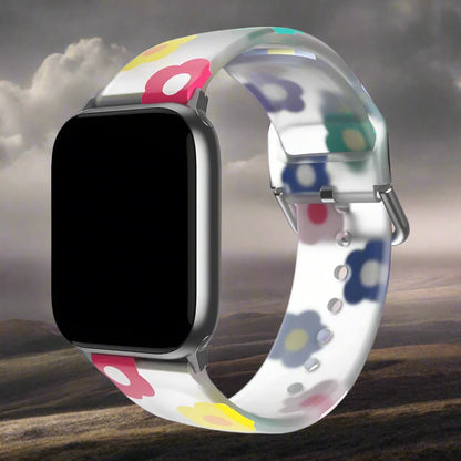 Transparent strap for Apple watch.