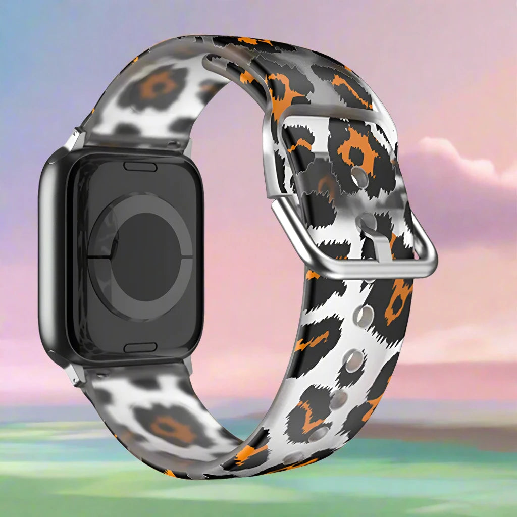 Transparent strap for Apple watch.