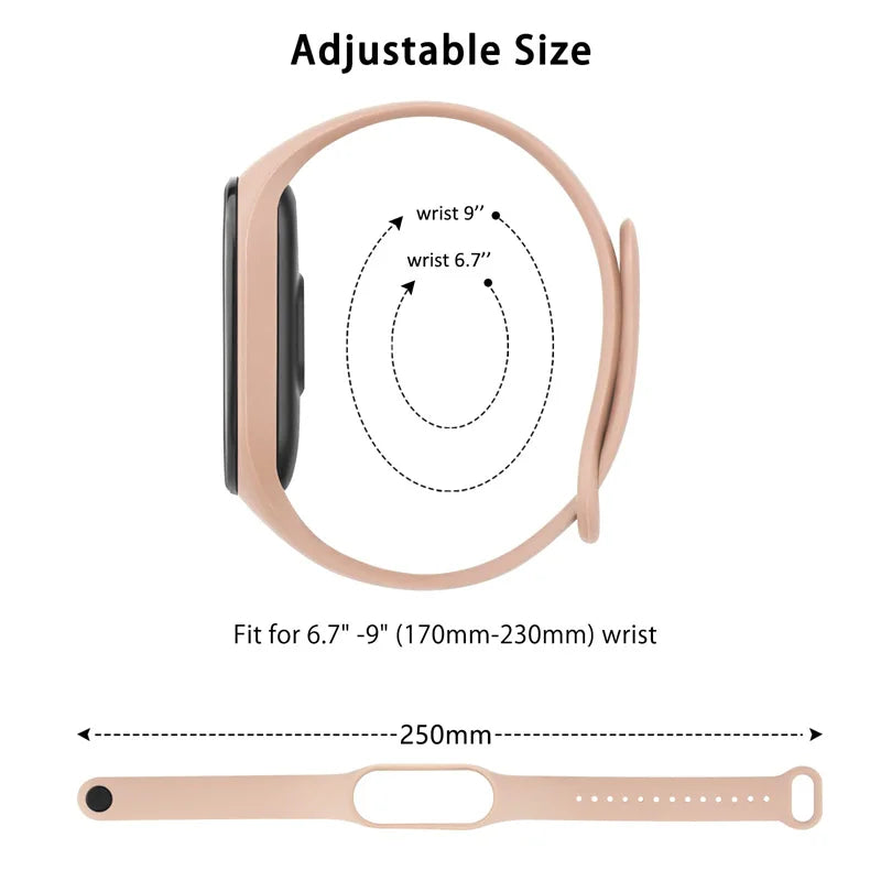 Silicone strap for 3 4 Xiaomi Watch